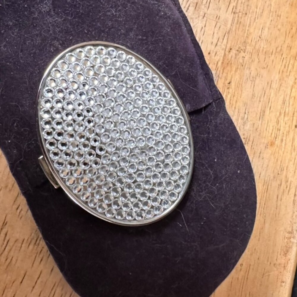Swanky Glam Bling Rhinestone  Purse Hand mirror NWT